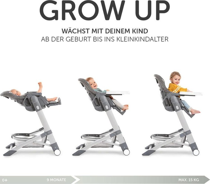 Produktbild Hauck Hochstühle Hochstuhl & Babyliege ab Geburt - Grow Up Newborn Set (Hochstuhl)