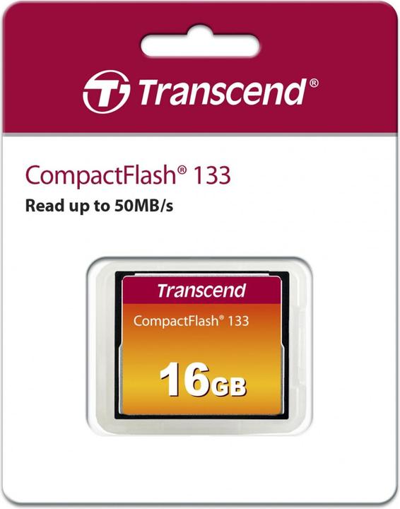 Image du produit Transcend Carte CompactFlash Ultra Speed (16 Go, CF)