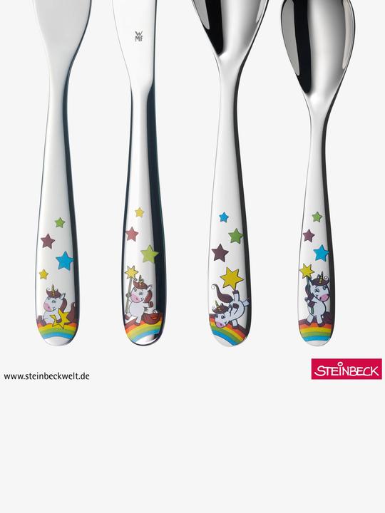 Produktbild WMF Kinderbesteck 4tlg Einhorn ab 3 Jahre Edelstahl poliert
