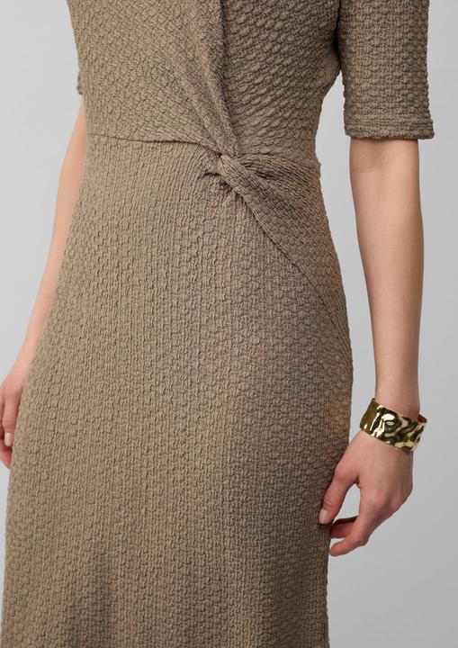 Image du produit S.Oliver Kleid Strukturiertes Jersey-Etuikleid mit Knotendetail (38)