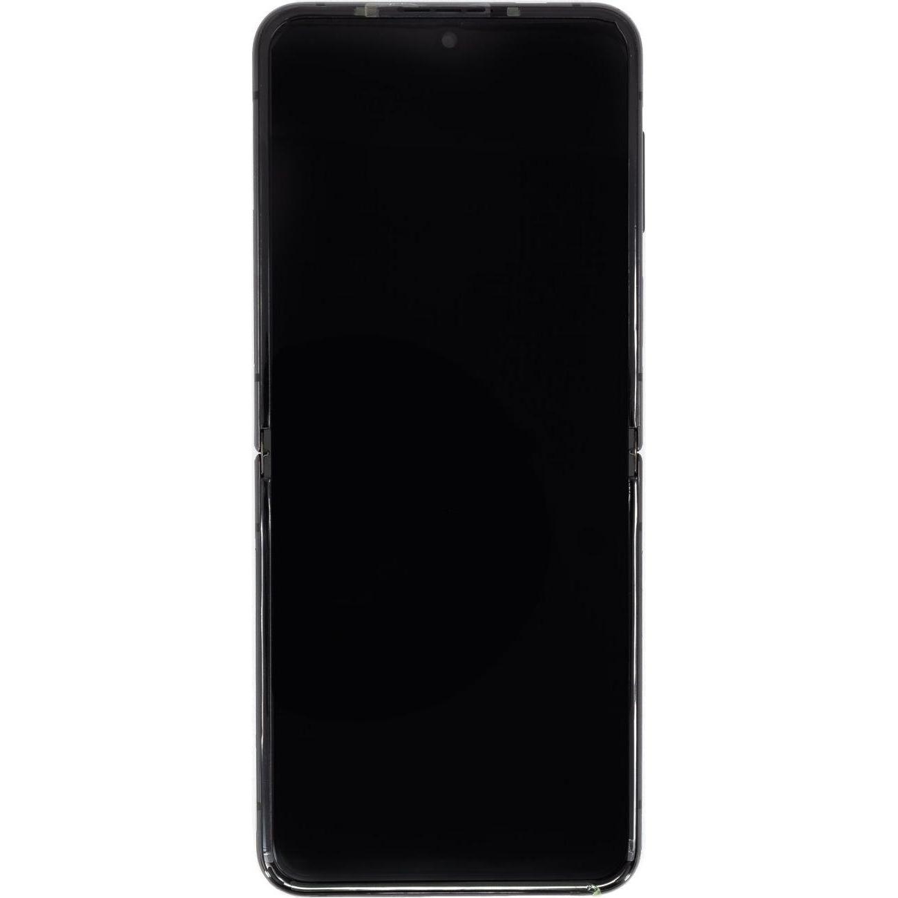 Samsung LCD-Display + Touch + Frontabdeckungseinheit F721 Galaxy Z Flip 4 5G Graphit (Service Pack)