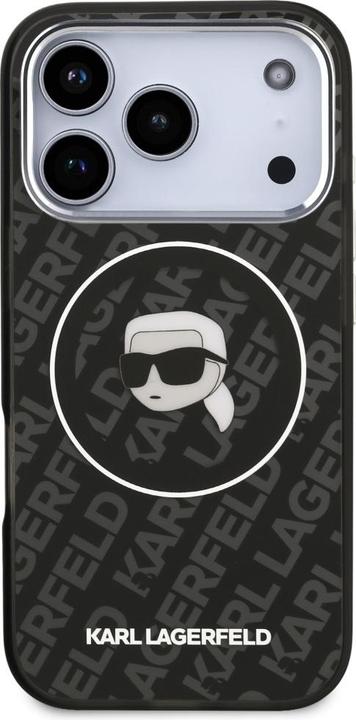 Produktbild Karl Lagerfeld - IML MagSafe (KLHMP17XHMKBKHOK) - iPhone 17 Pro Max - Black Karl's Head (Apple iPhone 17 Pro Max)