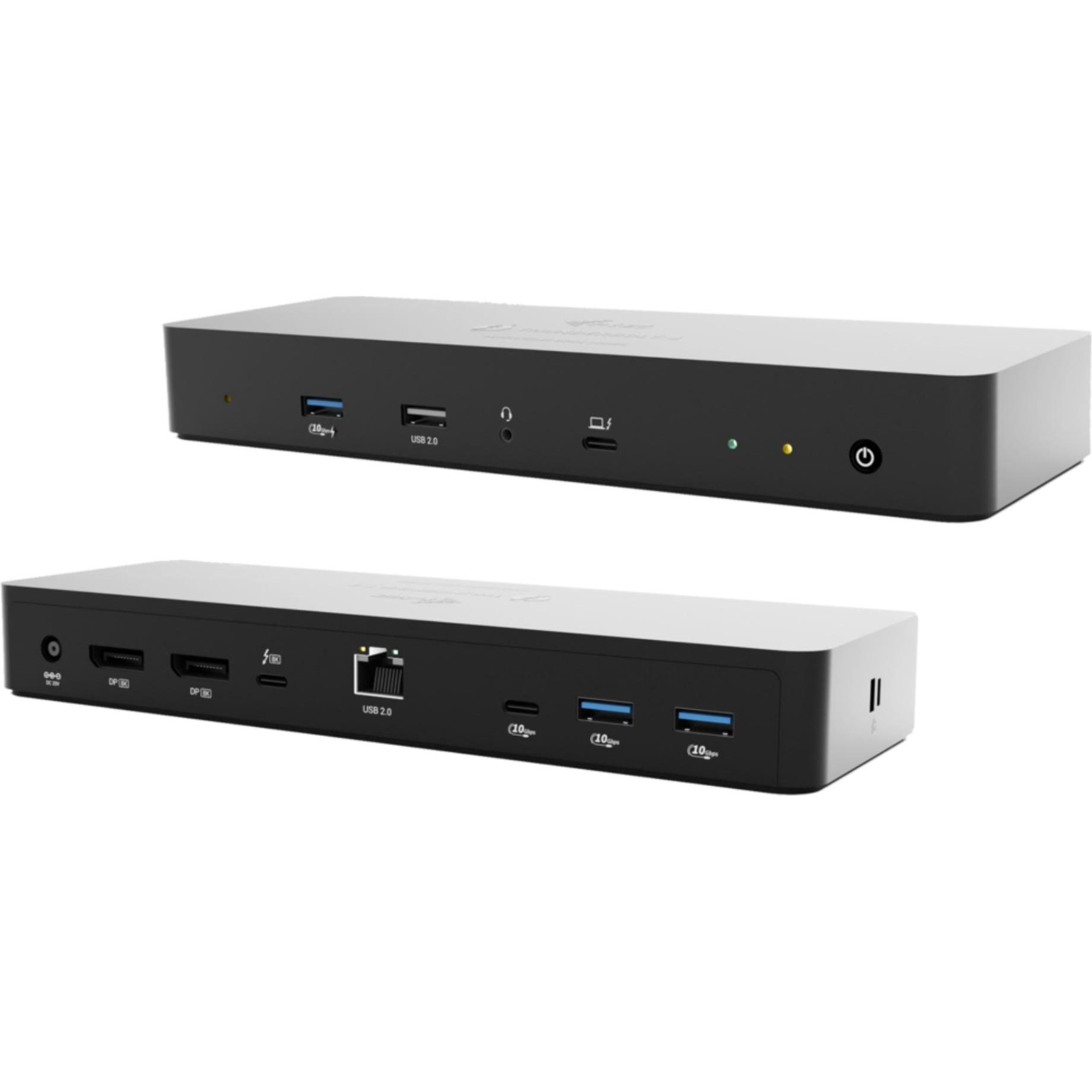 i-tec Thunderbolt 4 Intelligent Dual Display Docking Station, Power Delivery 90W, Docking station + Hub USB, Nero