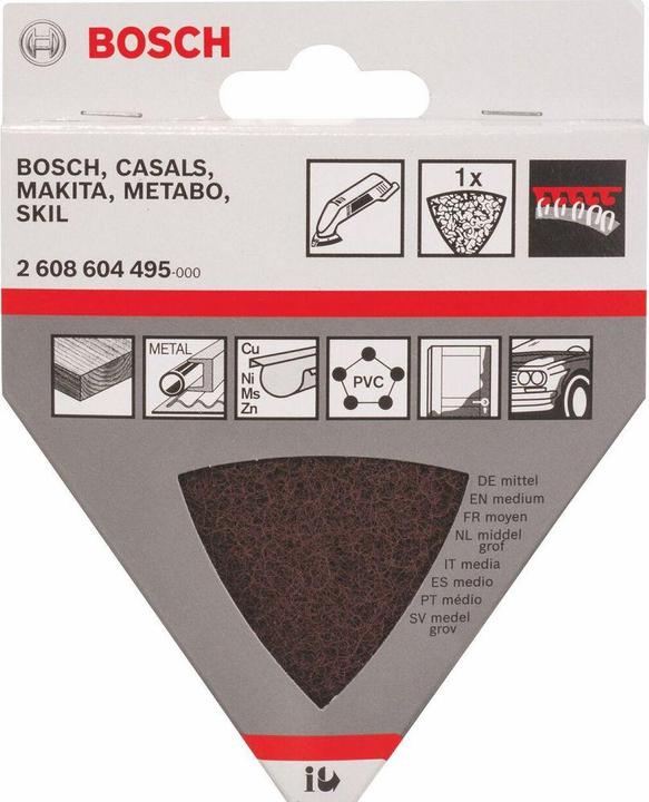 Produktbild Bosch Professional Zubehör Vlies für Dreieckschleifer, 93 mm, 280, mittel (180, 280)