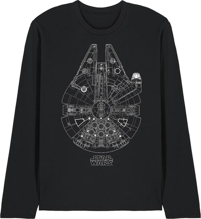 Produktbild Star Wars Millenium Lines TShirt Langärmlig (M)