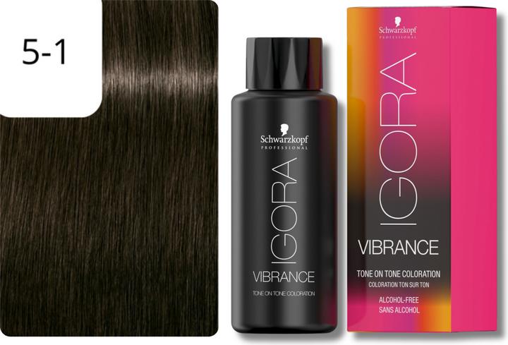 Image du produit Schwarzkopf Professional Coloration pour cheveux IGORA Vibrance NOUVEAU (5-1 Cendré brun pâle Cendré)