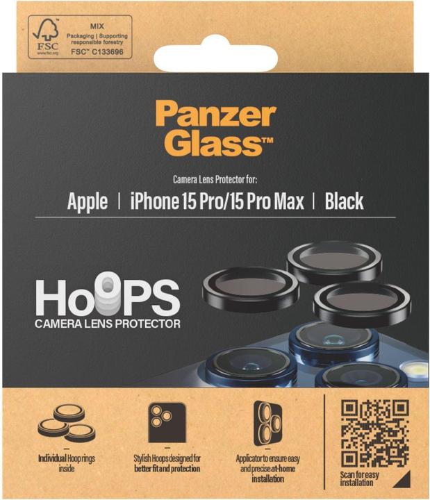 Actual product image PanzerGlass Hoops Camera Lens Protector (1 Piece, Apple iPhone 15 Pro Max, Apple iPhone 15 Pro)