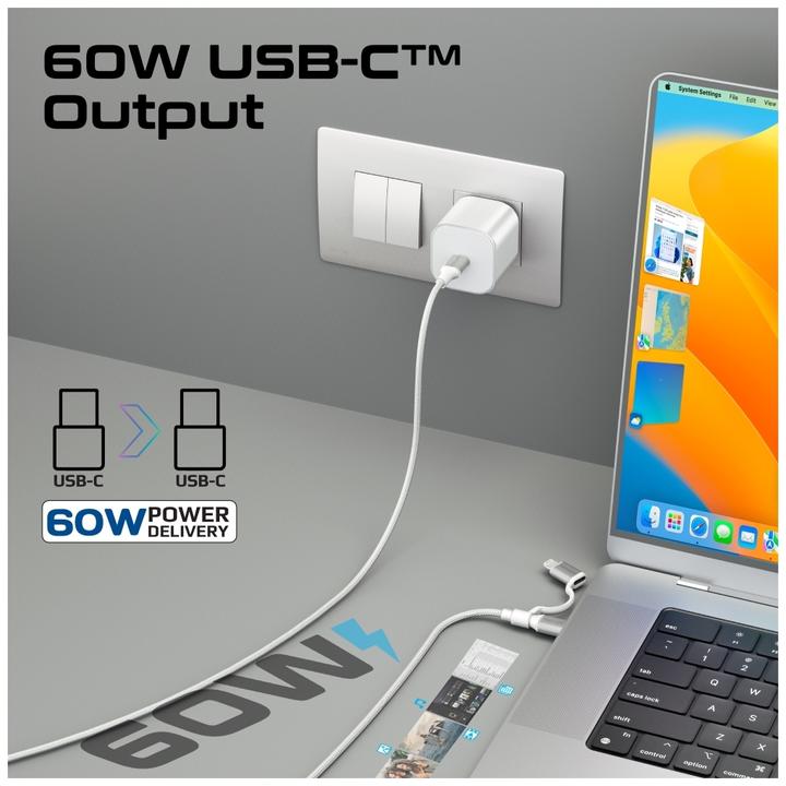 Produktbild ProMate PowerLink-CCi White Multikabel (1.20 m, USB 2.0, 60 W)