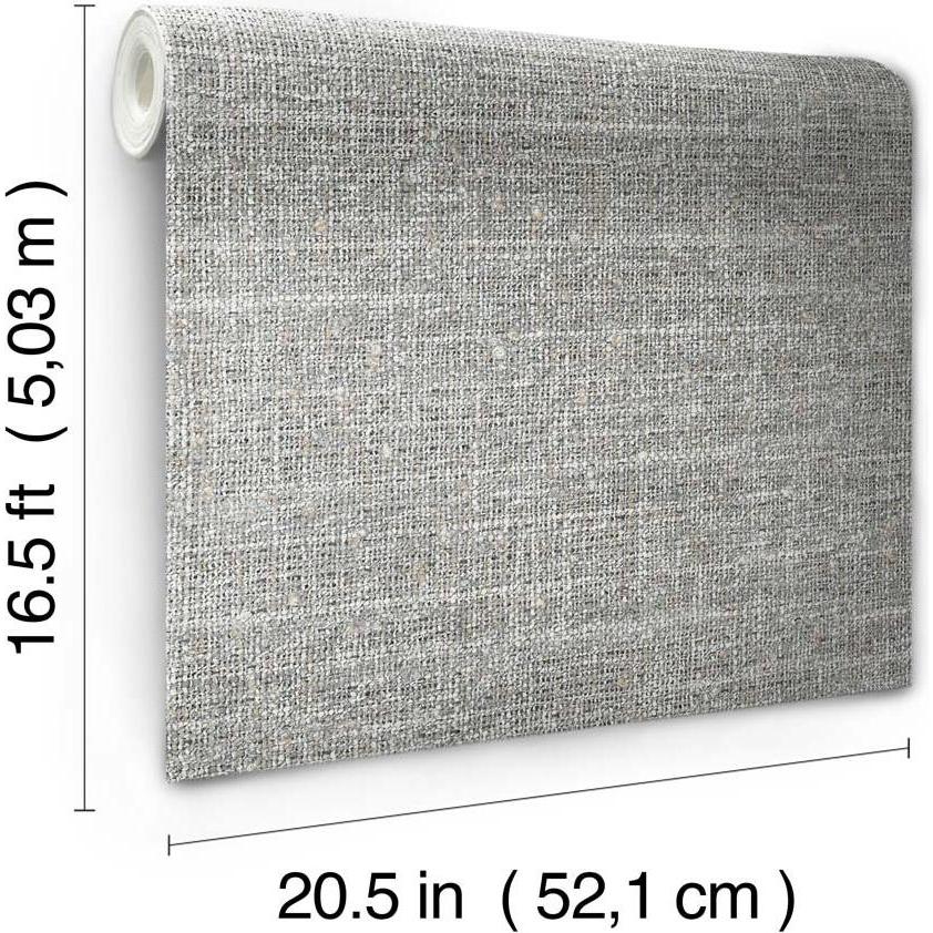 Roommates, Wandtattoo, PEEL & STICK Wallpaper - Tweed Grau