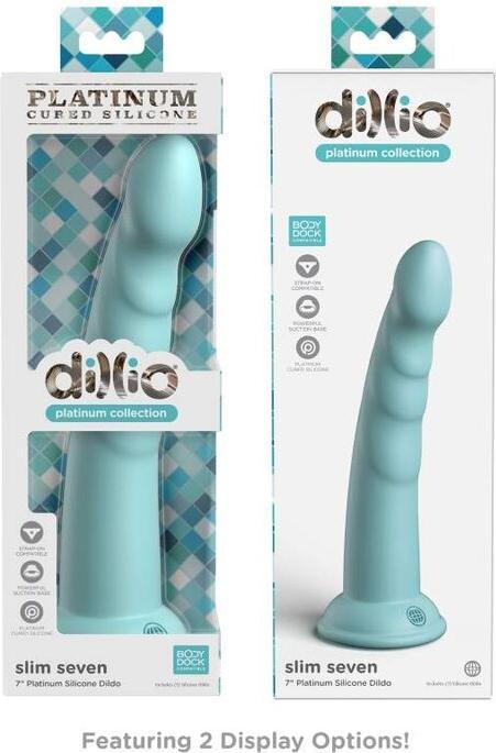 Image du produit Pipedream DP Slim Seven Teal 7 pouces
