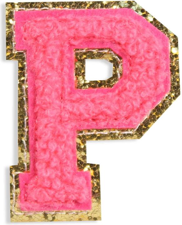 PhoneLook Sticker Aufkleber für Handy/Tablet/Computer 3D gestickt Buchstabe P