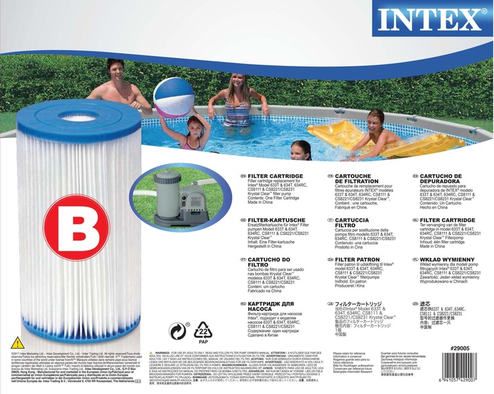 Actual product image Intex Type B