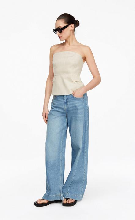 Immagine prodotto Comma Schulterfreies Corsagen-Top mit Glitzer (36)