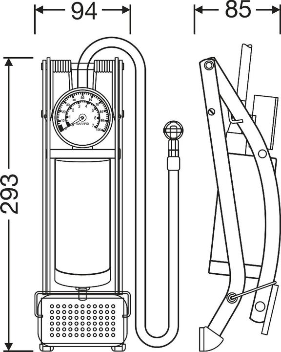 Produktbild Osram Kompakte Fusspumpe TYREinflate 10 ESSENTIAL