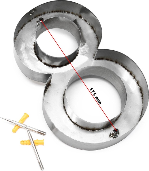 Immagine prodotto Wiltec Numero civico antracite 3-D "8" Arial 20cm Resistente alla ruggine e alle intemperie con finiture