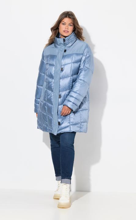 Image du produit Laurasøn Longue veste matelassée à capuche, capuche retroussable et fermeture éclair à double sens (L)