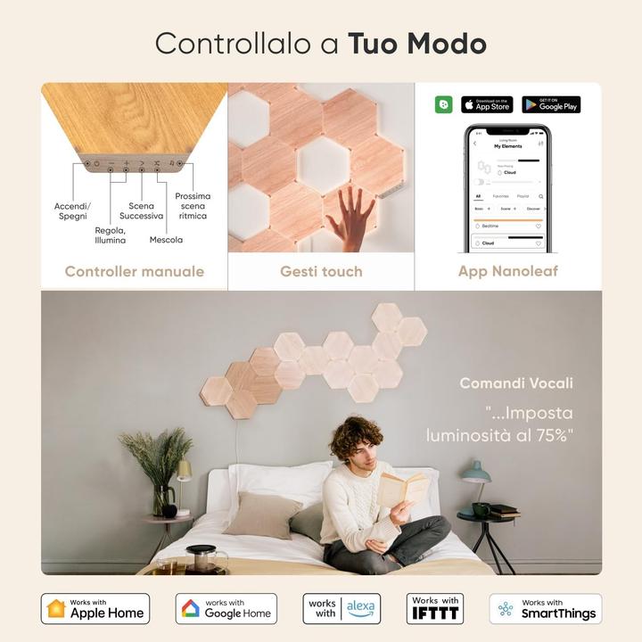 Actual product image Nanoleaf Wood