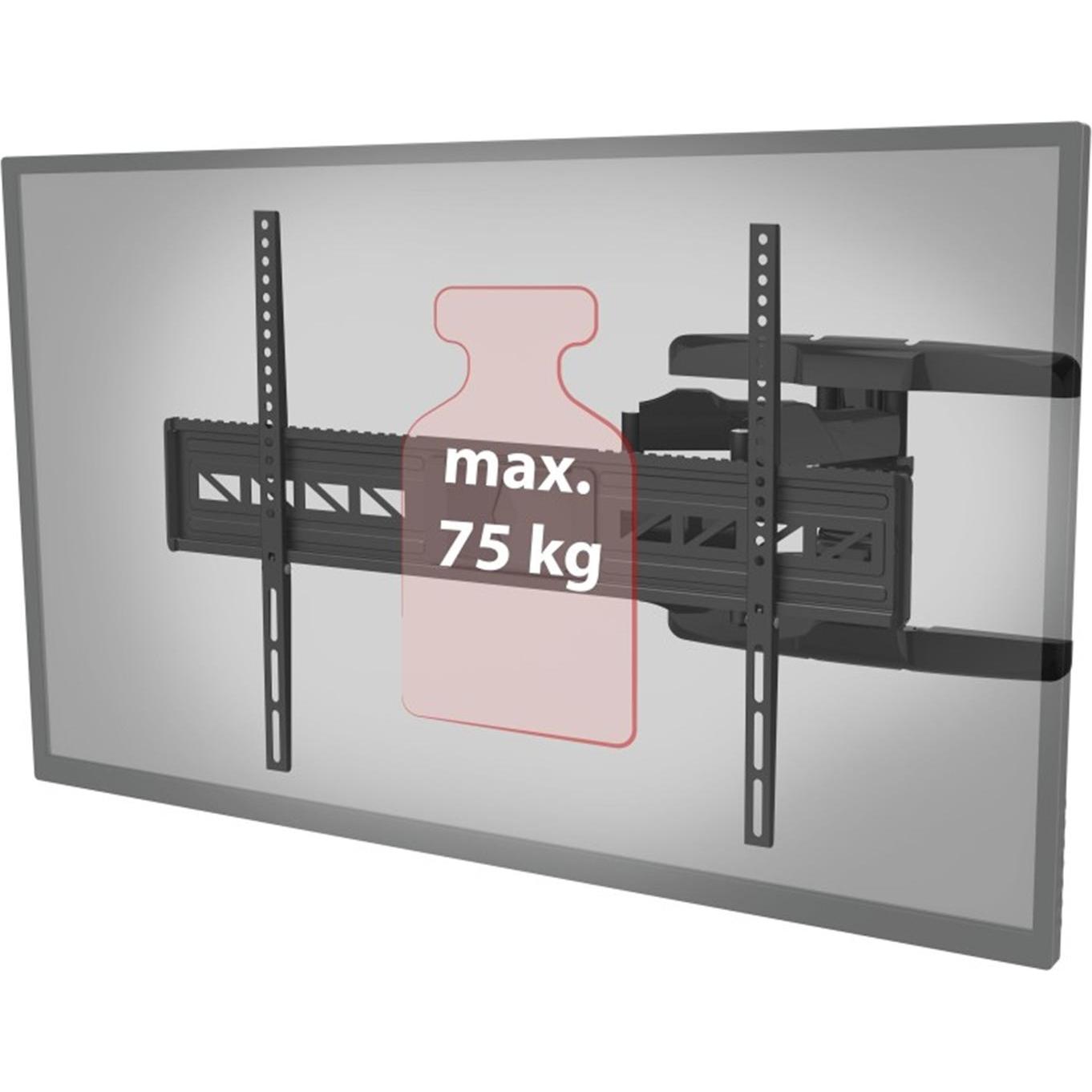 Thumbnail - Hama FULLMOTION TV Wall Bracket, 5 stars, XL - Befestigungskit (Anschlussplatte, Neig (Wand, 90.16", 75 kg), TV Wandhalt...