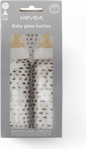 Actual product image Hevea Bottle set 2 pieces (240 ml)