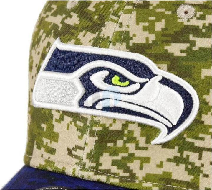 Produktbild New Era NFL - Seattle Seahawks - Digi Camo 39Thirty Cap Grün SM (54, 55, 56, 57)