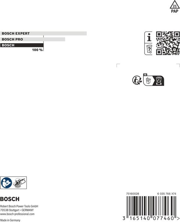Actual product image Bosch Professional Zubehör Sanding disc soft, 125 mm, for PEX 12, PEX 12 A, PEX 125 (Soft)