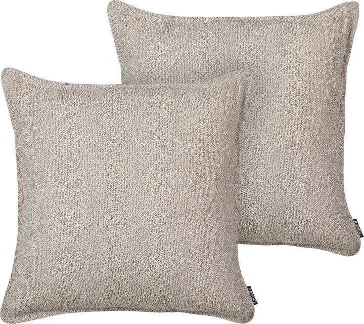 Douceur d'Intérieur Sakura Cuscino, 45 x 45 cm, Bianco, Poliestere Stampato con Inserto