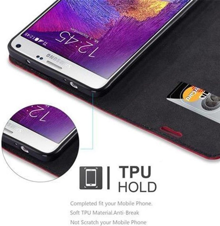 Actual product image Cadorabo Book Invisible Magnet Cover (Samsung Galaxy Note 4)