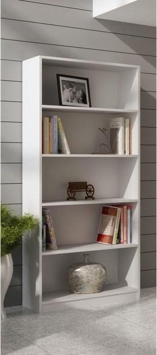 Actual product image Topeshop R80 BIEL bookshelf for offices (80 x 30 x 182 cm)