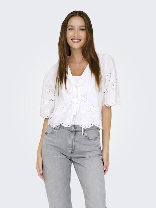 Immagine prodotto Only Onlmiffy S/S Emb Tie Top Os Wvn (S)