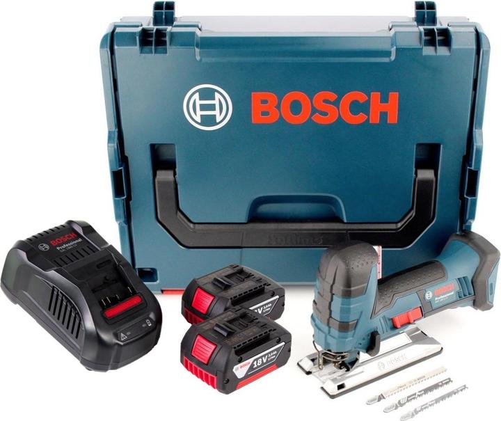 Actual product image Bosch Professional Bosch GST 18 V-LI S Battery Jigsaw 18V + 2x Battery 3.0Ah + Charger + L-Boxx