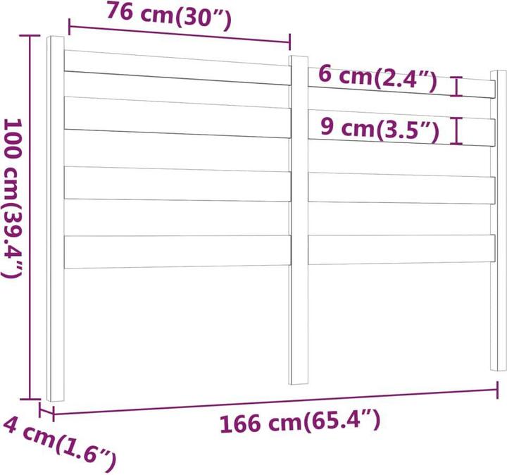 Immagine prodotto vidaXL Bonar (166 x 4 x 100 cm)
