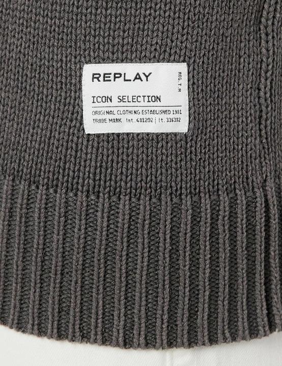 Produktbild Replay Herentrui regular fit, 294 Stone Grey., M (M)