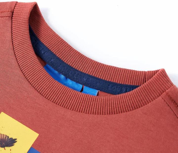 Produktbild vidaXL Kinder-Langarmshirt Henna 92,Material: 100 % Baumwolle,Farbe (92)