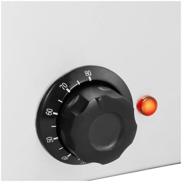 Produktbild Royal Catering Bain Marie Warmhaltebehälter Speisenwärmer Ablasshahn 600 W 2 GN 1/2