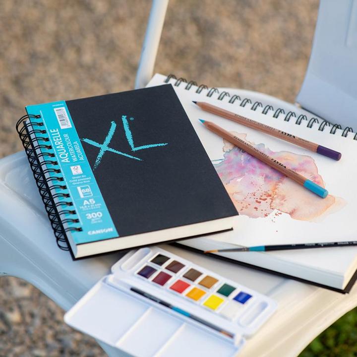 Image du produit Canson Livre Aquarelle (A5, Blanc, Couverture souple)