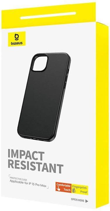 Produktbild Baseus Phone Case for iPhone 15 ProMax Fauxther Series (Black) (Apple iPhone 15 Pro Max)
