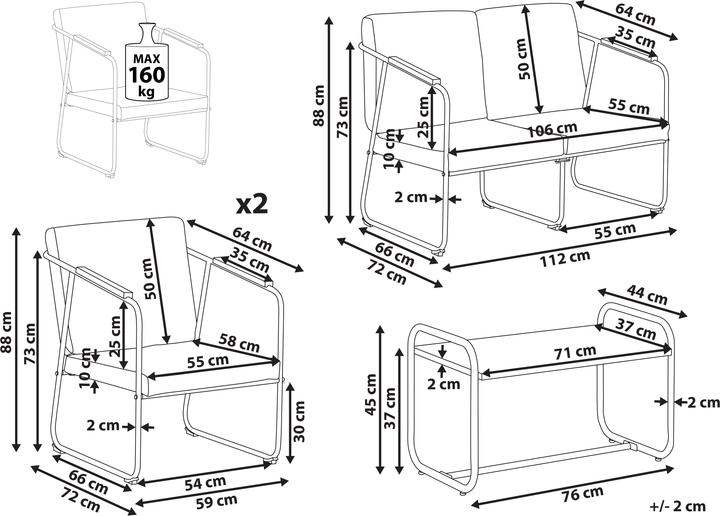 Nährwerte und Zutaten Beliani Vezzana
