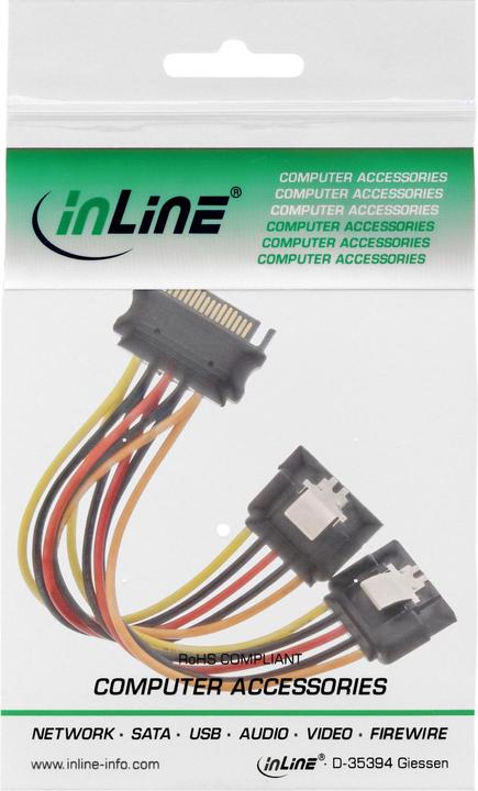 Image du produit InLine Câble SATA Power Y