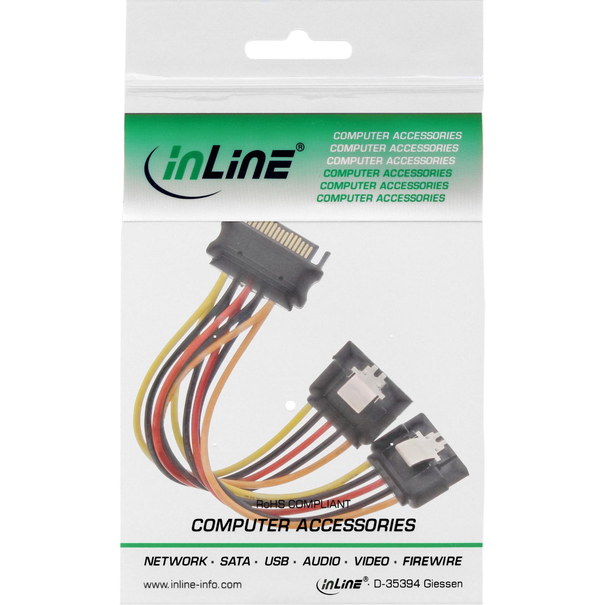 Thumbnail - InLine SATA Strom-Y-Kabel, Interne Kabel (PC)