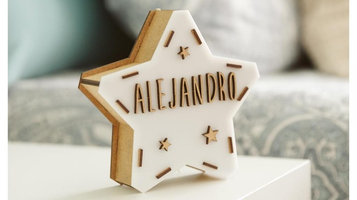 Produktbild Vintiun Sternlampe Mini personalisierbar