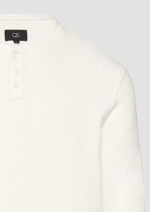 Produktbild S.Oliver T-Shirt Gewaschenes Henley-Longsleeve in Strukturjersey (XL)