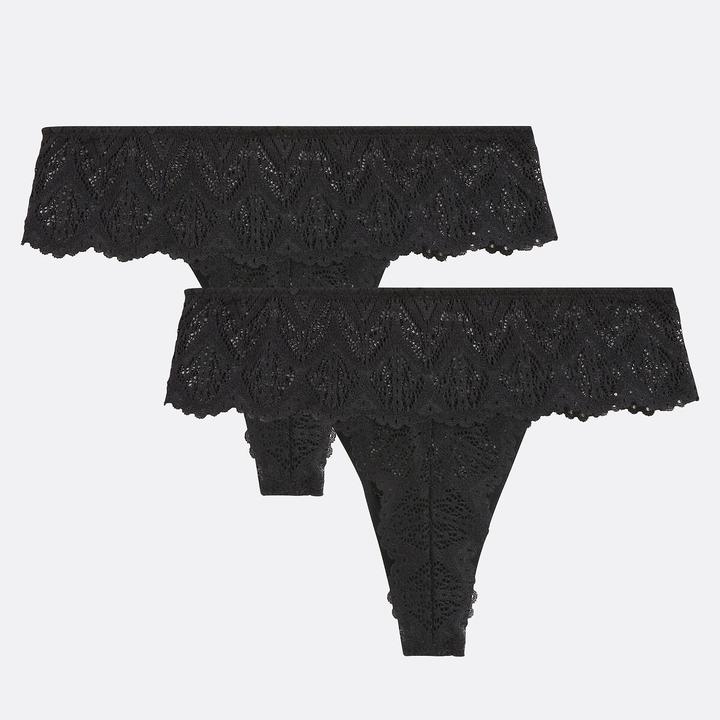 Image du produit La Redoute Collections 2er-Pack Spitzen-Tangas Lison (40, lot de 2)