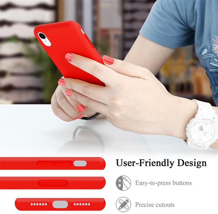 Actual product image Cadorabo TPU Liquid Silicone Case Cover (Apple iPhone XR)