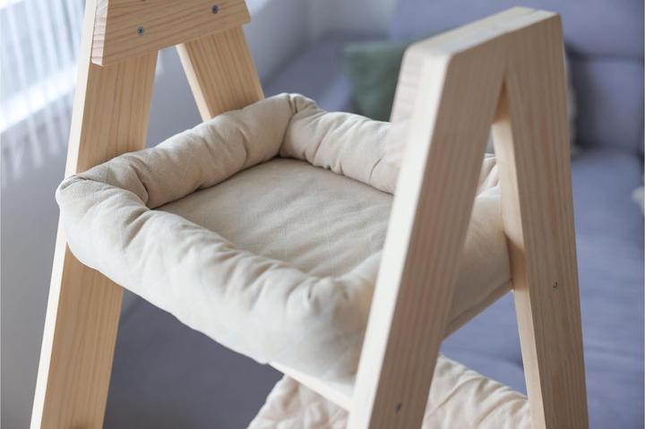 Produktbild Kerbl Kratzbaum Ladder für Katzen (134 cm, Beige, Braun, Wood colour)