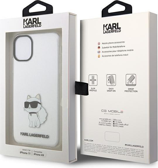 Produktbild Karl Lagerfeld KLHCN61HNCHTCT iPhone 11 / Xr 6.1" transparent hardcase Ikonik Choupette (Apple iPhone 11, Apple iPhone XR)