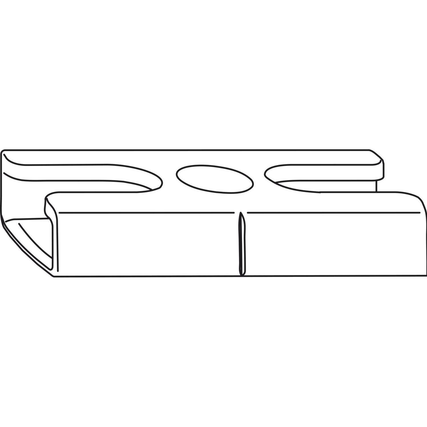 Winkhaus, Türgriff + Fenstergriff, Schliessblech SBA.H.9-20, Standard, Eurofalz 12/20-9V, Zink silber (Türgriff)