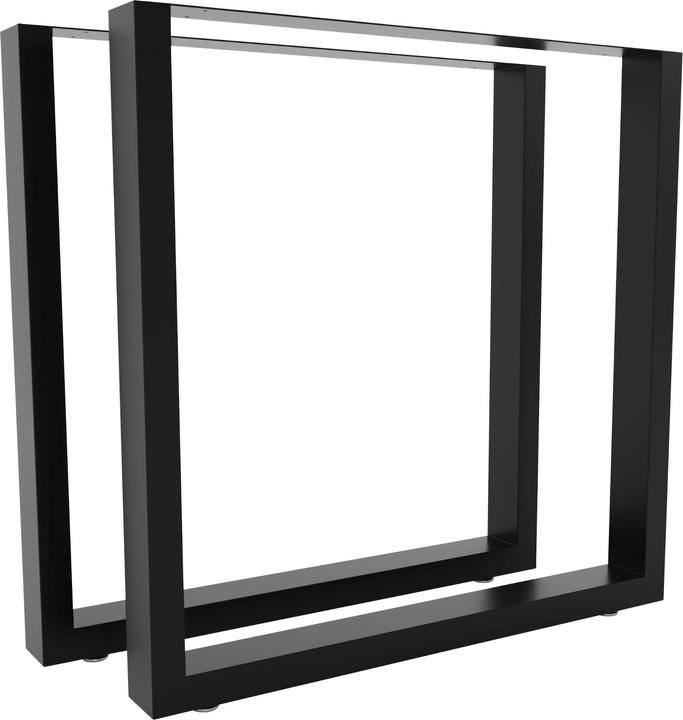 Image du produit CLP 2x pieds de table Velden 70 cm, noir