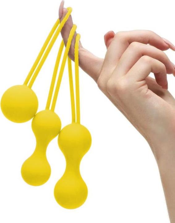 Actual product image Loveline Kegel Ball Exercise Set - Lemonade Yellow