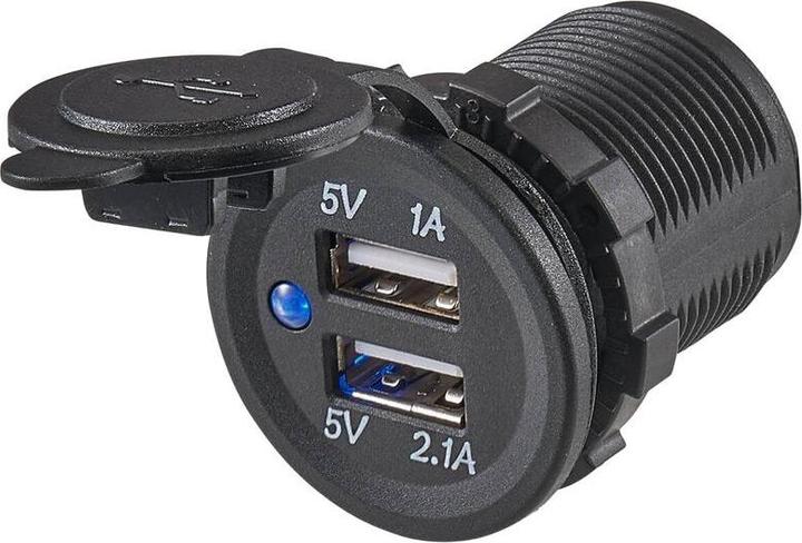 Image du produit Ective Double prise USB encastrée 5V 1/2,1A