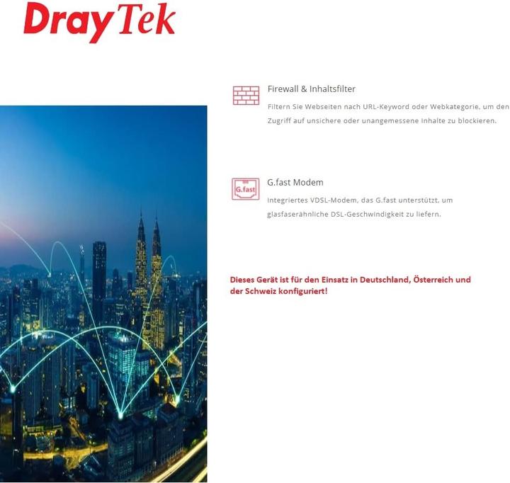 Actual product image Draytek G.fast router Vigor166 Gen2